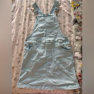 Sky Blue overall dress Girls XL art class